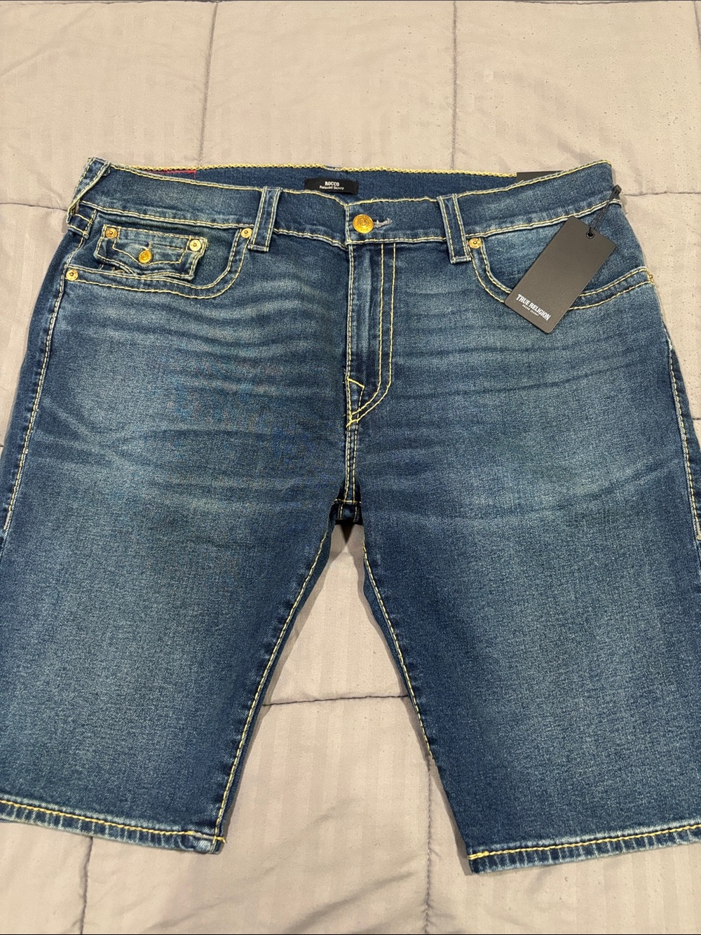 True Religion Men's Denim Shorts - Blue Jeans